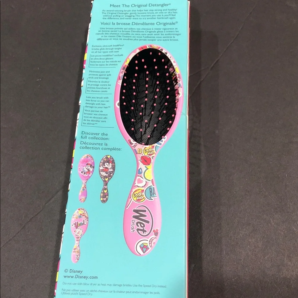 Disney + Wet Brush Limited Edition original‎ detangler pink brush brand new